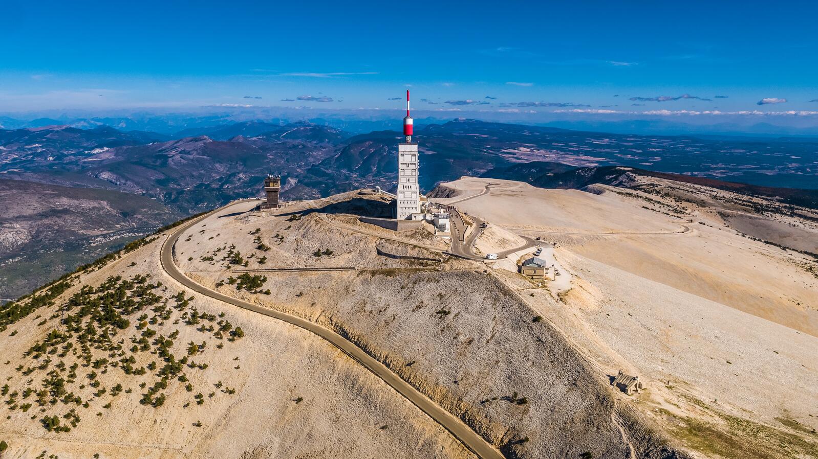 Mont Ventoux, the Giant of Provence, seen from the Vaucluse