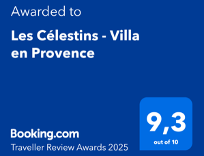 Traveller Review Award Booking.com - Villa Les Célestins
